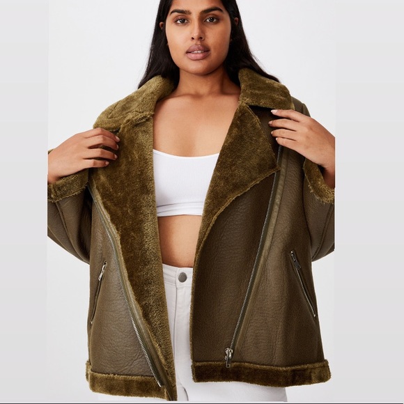 plus size aviator coat